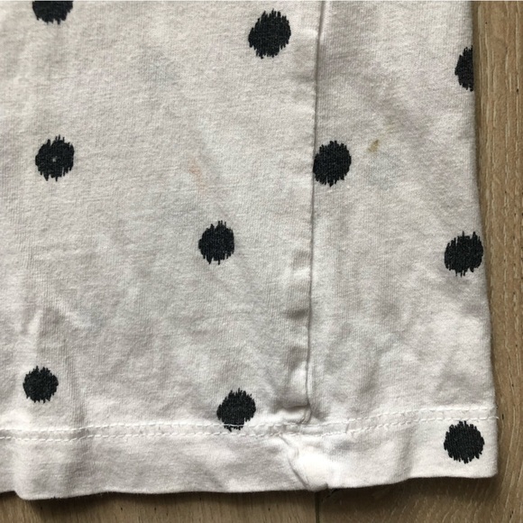 Pull & Bear Black & White Polka Dot T Shirt - Picture 7 of 11